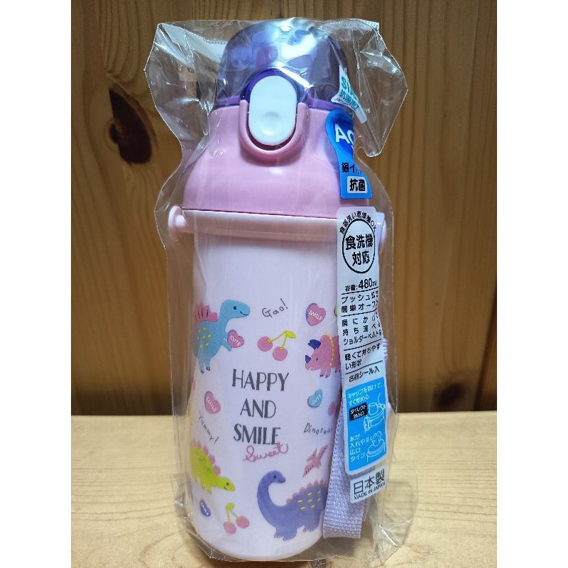 <免運>Skater 多款卡通圖案480ml Ag+銀離子 直飲式兒童水壺 附背帶 PSB5SANAG 日本製-規格圖1
