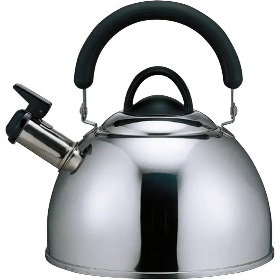 <免運>日本貝印KAI 2.5L 燕三条製 18-8不鏽鋼 笛音水壺 煮水壺 茶壺 適用IH 瓦斯爐 DY-5056-細節圖2