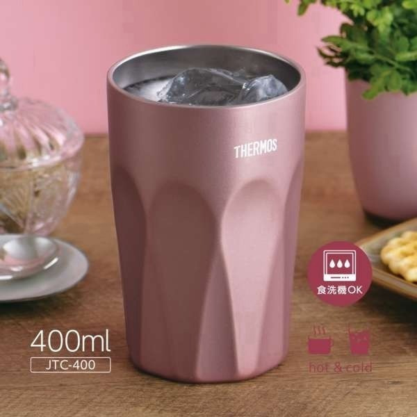 <現貨，免運>日本  膳魔師THERMOS 400ml 不鏽鋼杯 真空保冷隔熱 幾何造型 可機洗 JTC-400系列-規格圖7