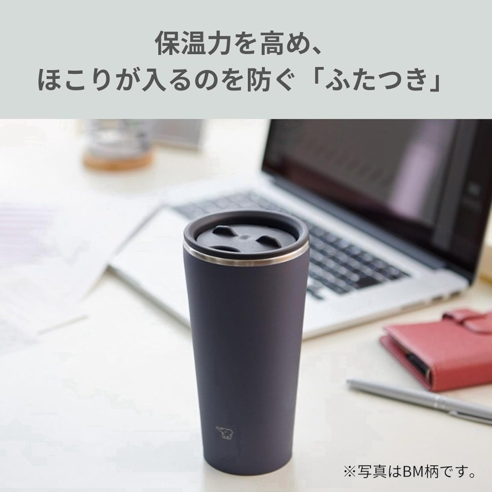 <現貨> 日本象印 0.45L 不鏽鋼真空 旋轉蓋子 直飲吸管兩用杯 廣口保溫杯 辦公室居家 咖啡杯SX-FA45-PZ-細節圖5