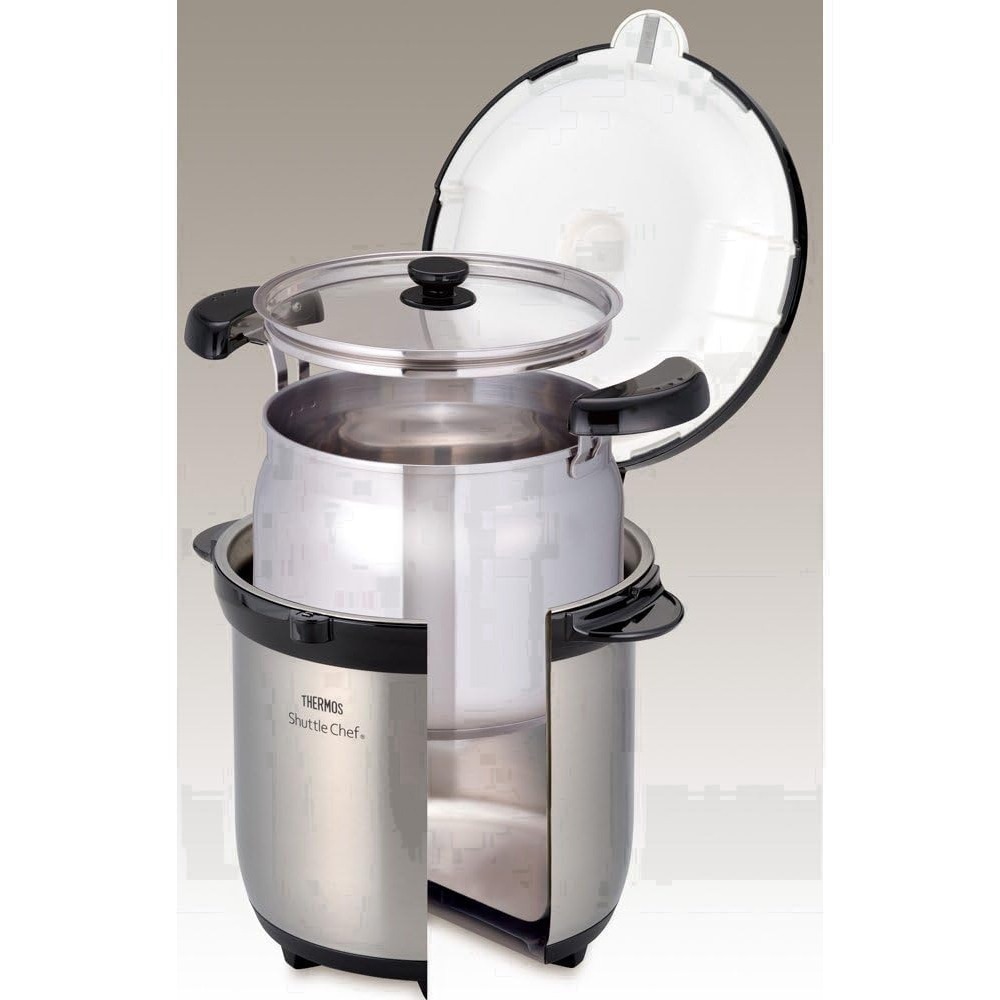 <限量優惠>日本THERMOS膳魔師  4.5L  Shuttle Chef 燜燒鍋  真空保溫調理鍋 KBG-4500-細節圖3