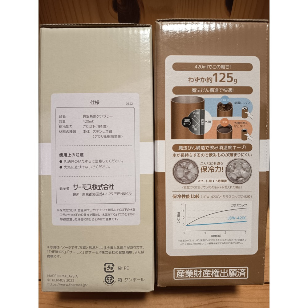 <限量優惠價，免運>日本Thermos膳魔師 輕量真空隔熱杯 420ml 可洗碗機 不鏽鋼杯 JDW-420C系列-細節圖8