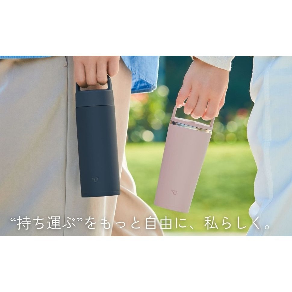 送杯底套>日本象印  400ml 玫瑰粉 可機洗 不鏽鋼真空提把式隨行杯 吊環 隨行杯 保溫杯  SX-JS40-PM-細節圖4