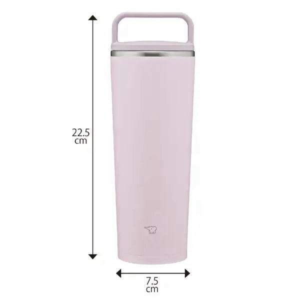 送杯底套>日本象印  400ml 玫瑰粉 可機洗 不鏽鋼真空提把式隨行杯 吊環 隨行杯 保溫杯  SX-JS40-PM-細節圖8