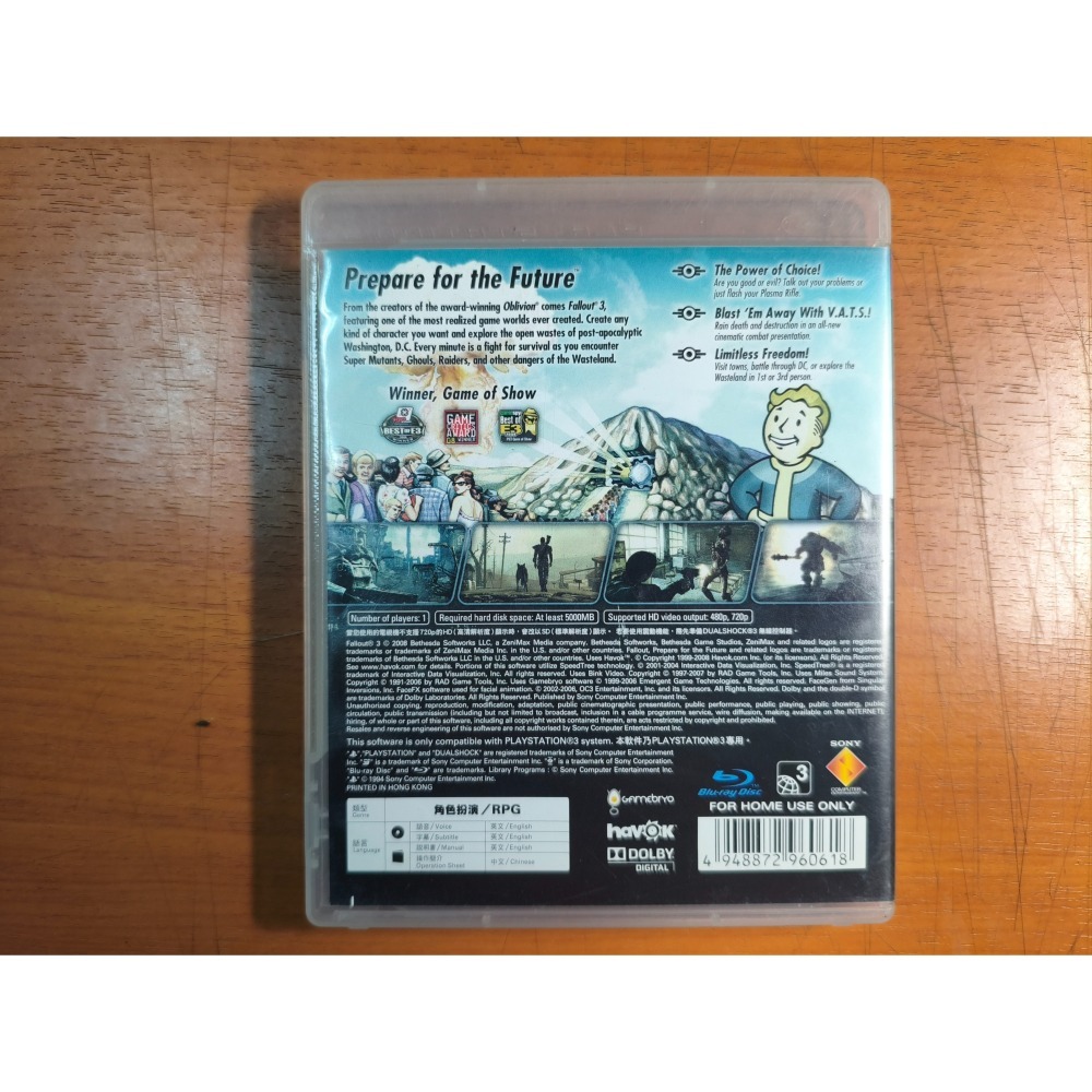 PS3遊戲 二手 異塵餘生{Fallout}3  亞英版-細節圖2