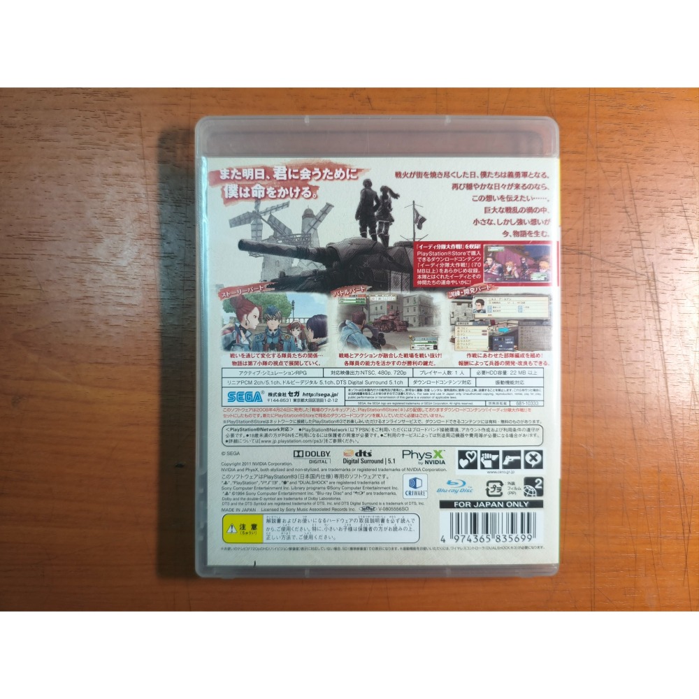 PS3遊戲 二手 戰場女武神 純日 Best 版-細節圖2