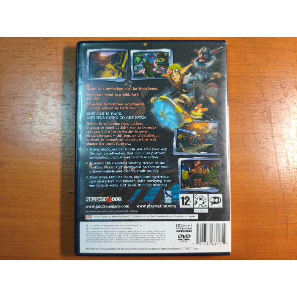 PS2遊戲 二手 捷克{傑克}與達克斯特2 歐版-細節圖2