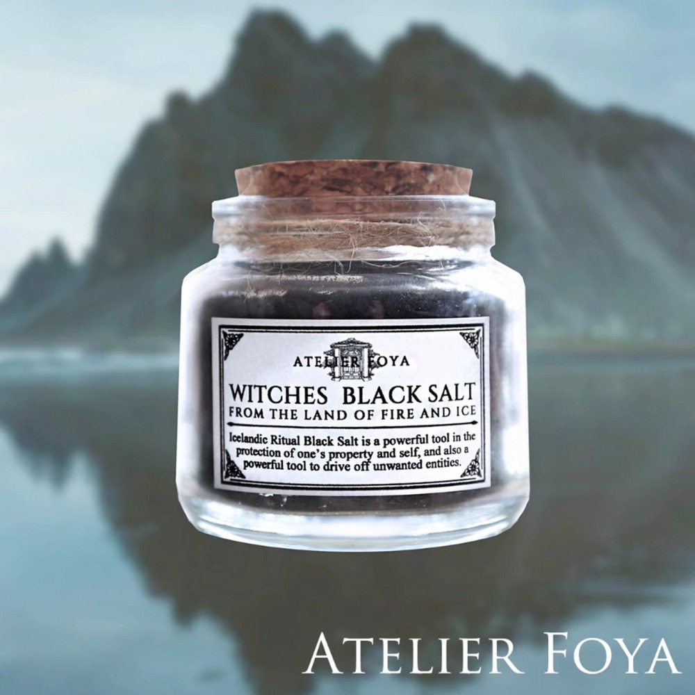 冰島熔岩魔法鹽 | 女巫鹽 魔法黑鹽 淨化鹽 斬桃花 斬小三 防小人 儀式用-細節圖4