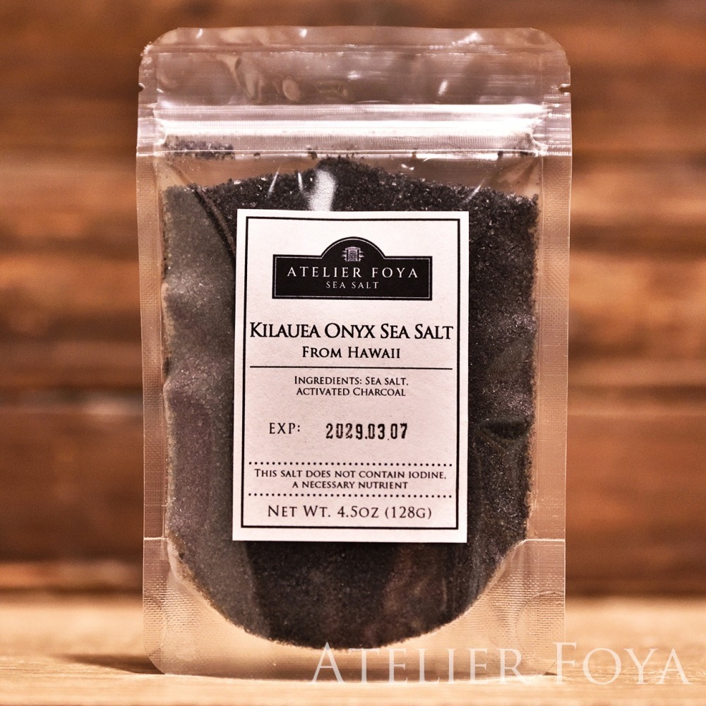美國進口 基拉韋厄夏威夷黑鹽_4.5oz（128g）分裝袋裝 #AtelierFoya_基拉韋厄火山_食用鹽_火山鹽-細節圖4