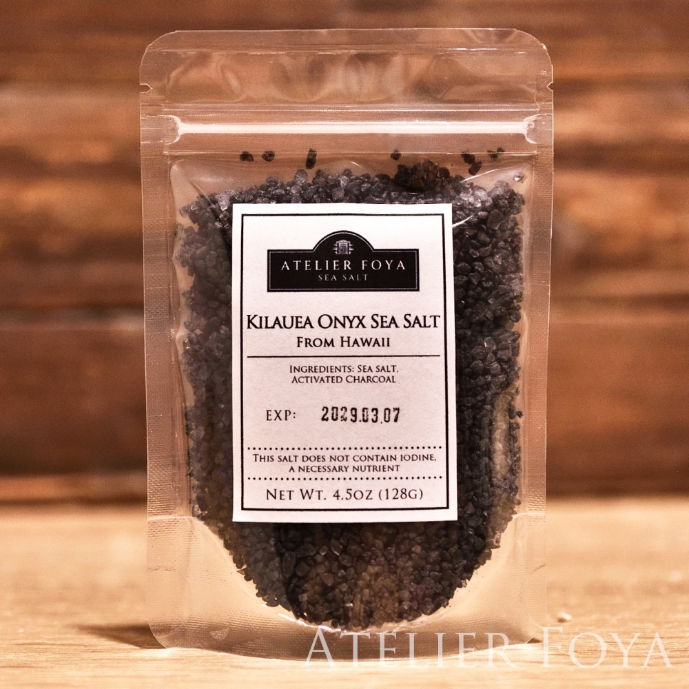 美國進口 基拉韋厄夏威夷黑鹽_4.5oz（128g）分裝袋裝 #AtelierFoya_基拉韋厄火山_食用鹽_火山鹽-規格圖5