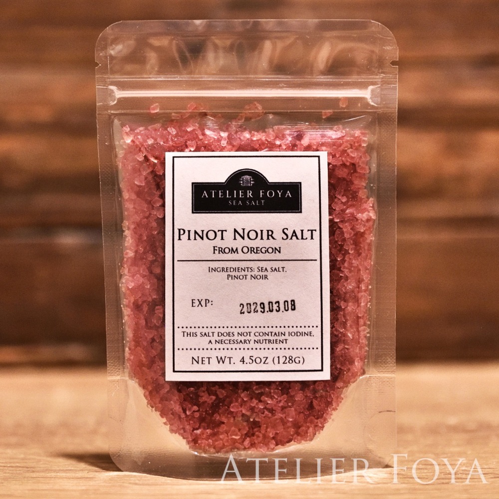 美國進口 黑皮諾紅酒鹽_4.5oz （128g）分裝袋裝 #AtelierFoya_黑皮諾葡萄酒鹽_食用鹽_黑皮諾鹽-細節圖3