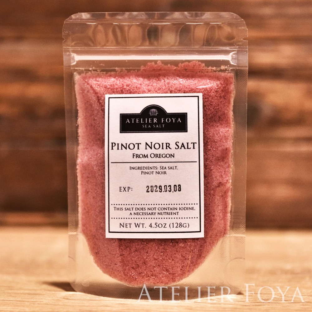 美國進口 黑皮諾紅酒鹽_4.5oz （128g）分裝袋裝 #AtelierFoya_黑皮諾葡萄酒鹽_食用鹽_黑皮諾鹽-細節圖4