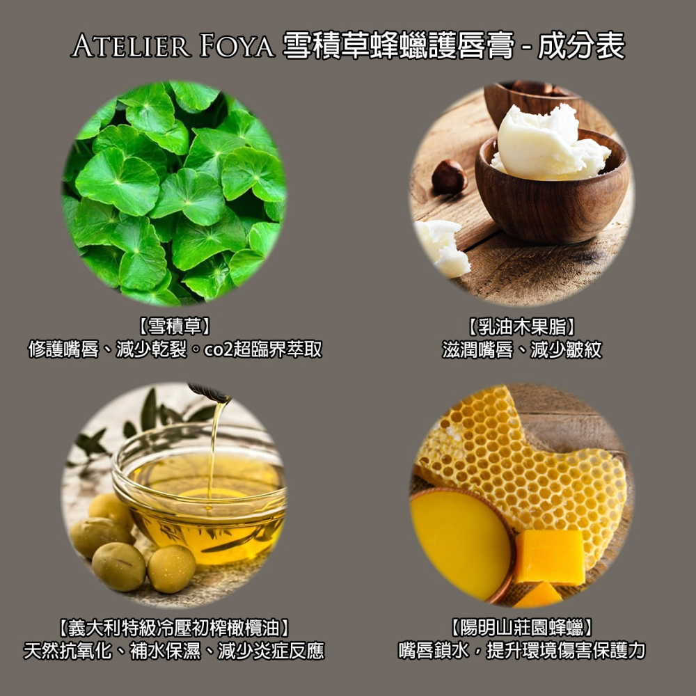100%純蜂蠟護唇膏_純天然、食品級陽明山莊園蜂蠟、含雪積草精油-細節圖3