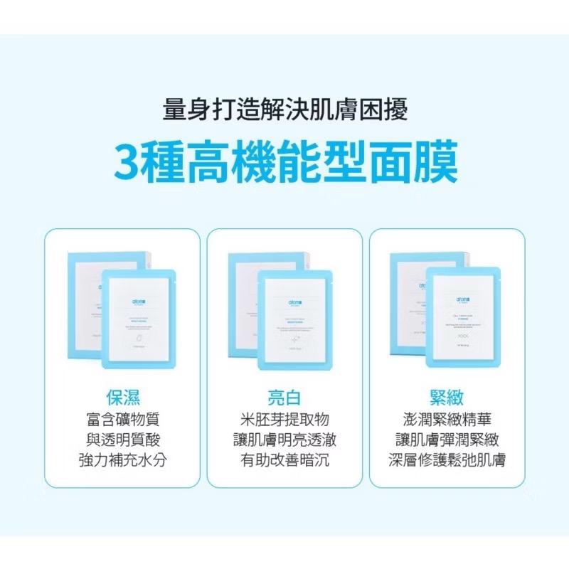 現貨速發+預購 艾多美 Daily緊緻面膜 保濕面膜  亮白面膜 專家面膜 玻尿酸 嫩白肌 面膜 代購 韓國 atomy-細節圖4