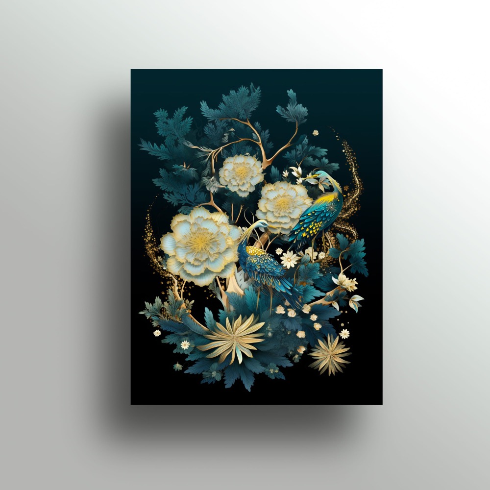 松鶴圖 40x30cm-細節圖3