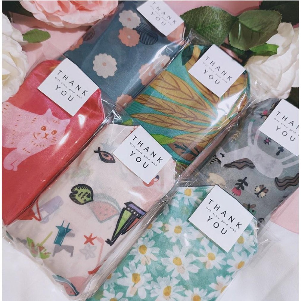 『歐浮悠 客製 』現貨多款日系收納防水環保購物袋/婚禮小物/畢業禮物/店家小禮-細節圖5