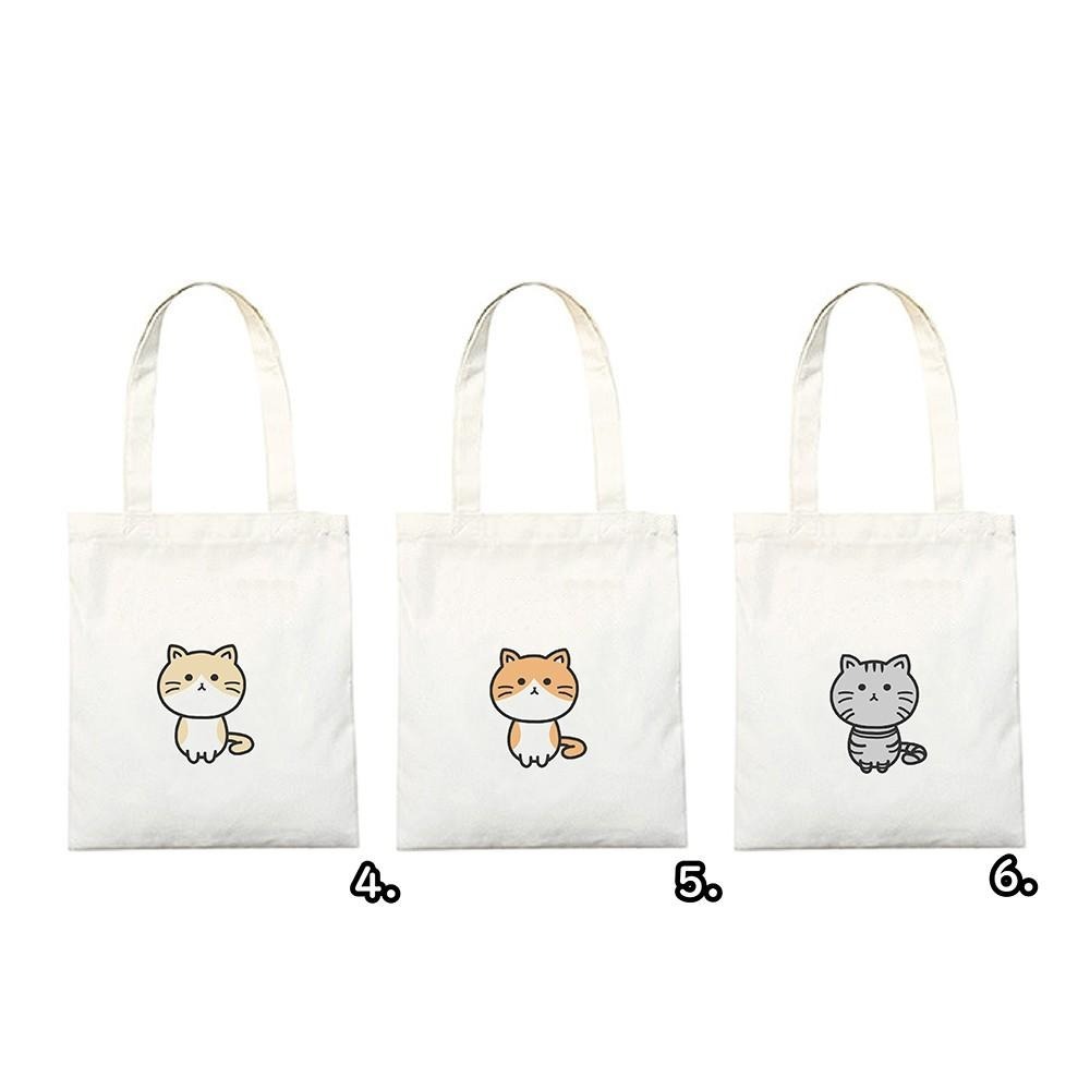 『蛋妹的店 』萌萌貓 系列 帆布袋(有拉鍊)帆布包-細節圖3