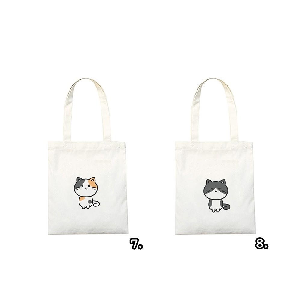 『蛋妹的店 』萌萌貓 系列 帆布袋(有拉鍊)帆布包-細節圖4