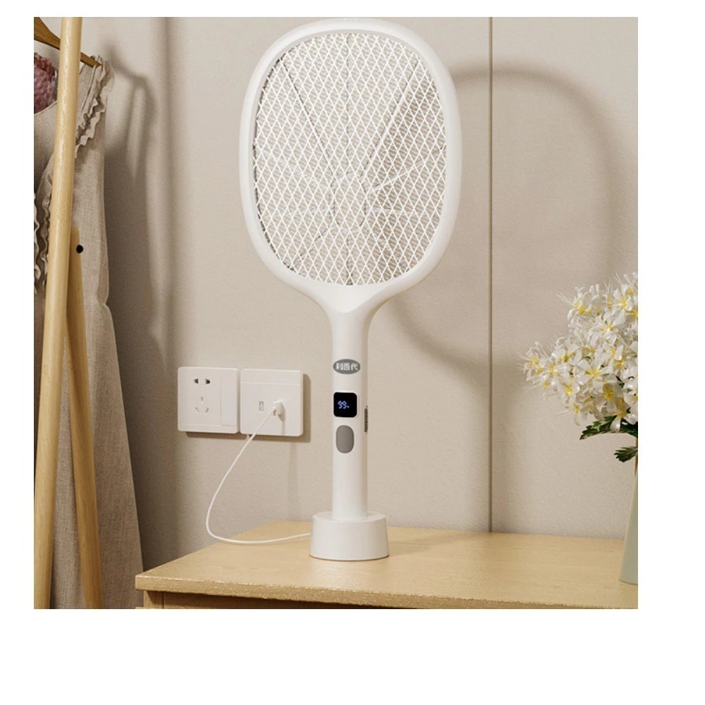 福利品~利百代 LED螢幕數字顯示TYPE C充電式電蚊拍(LY-8023ZA)二合一捕蚊~~加贈8位元計算機*1-細節圖3