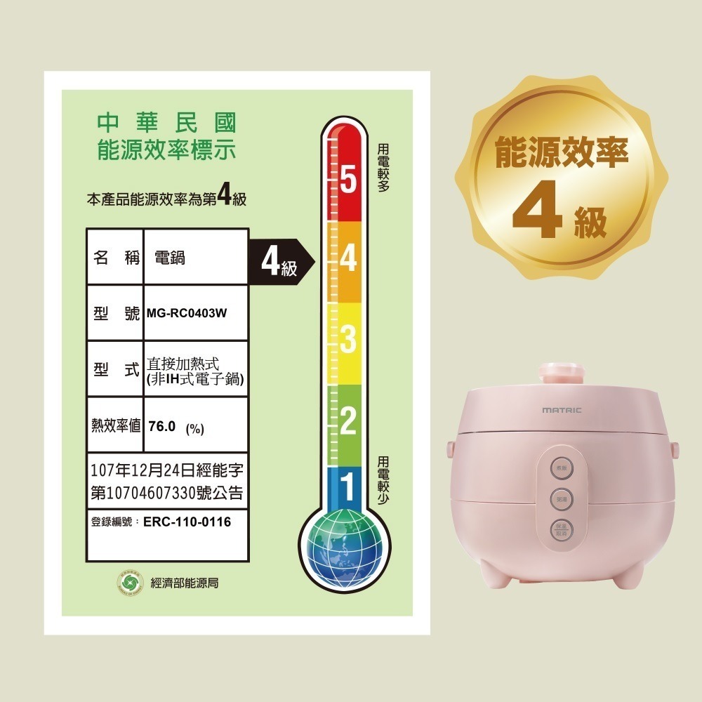 福利品~松木MATRIC 2L容量粉漾甜心厚釜電子鍋(MG-RC0403W)-細節圖2