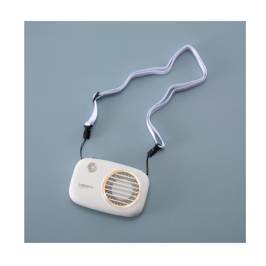 福利品~利百代LIBERTY USB充電LED照相機外型掛脖/桌面隨身風扇(LY-3113FA)-細節圖2