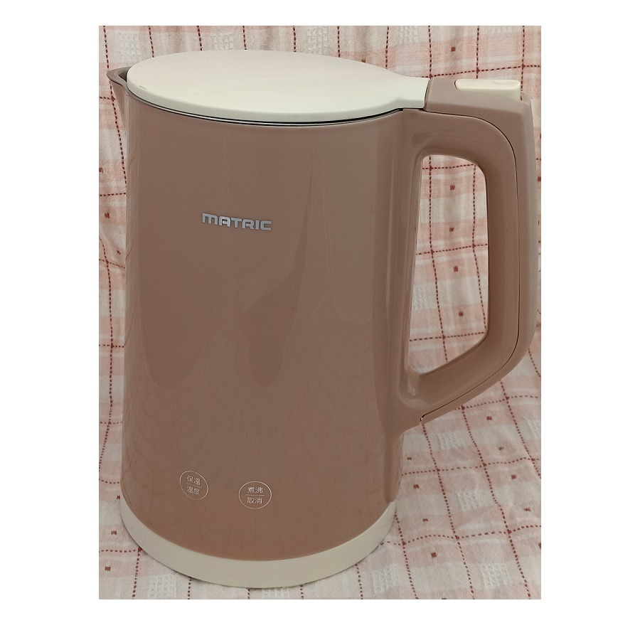 福利品~松木MATRIC1.5L觸控式4種溫控雙層防燙智能定溫快煮壺(MG-KT1511M)奶茶色-細節圖3