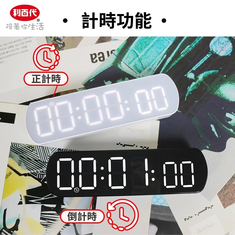 福利品~利百代LIBERTY LED鏡面數字鬧鐘/聲控數字鬧鐘(LY-2026)-細節圖6