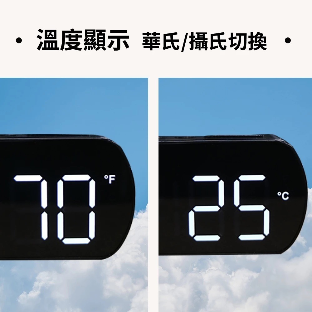 福利品~利百代LIBERTY LED鏡面數字鬧鐘/聲控數字鬧鐘(LY-2026)-細節圖7