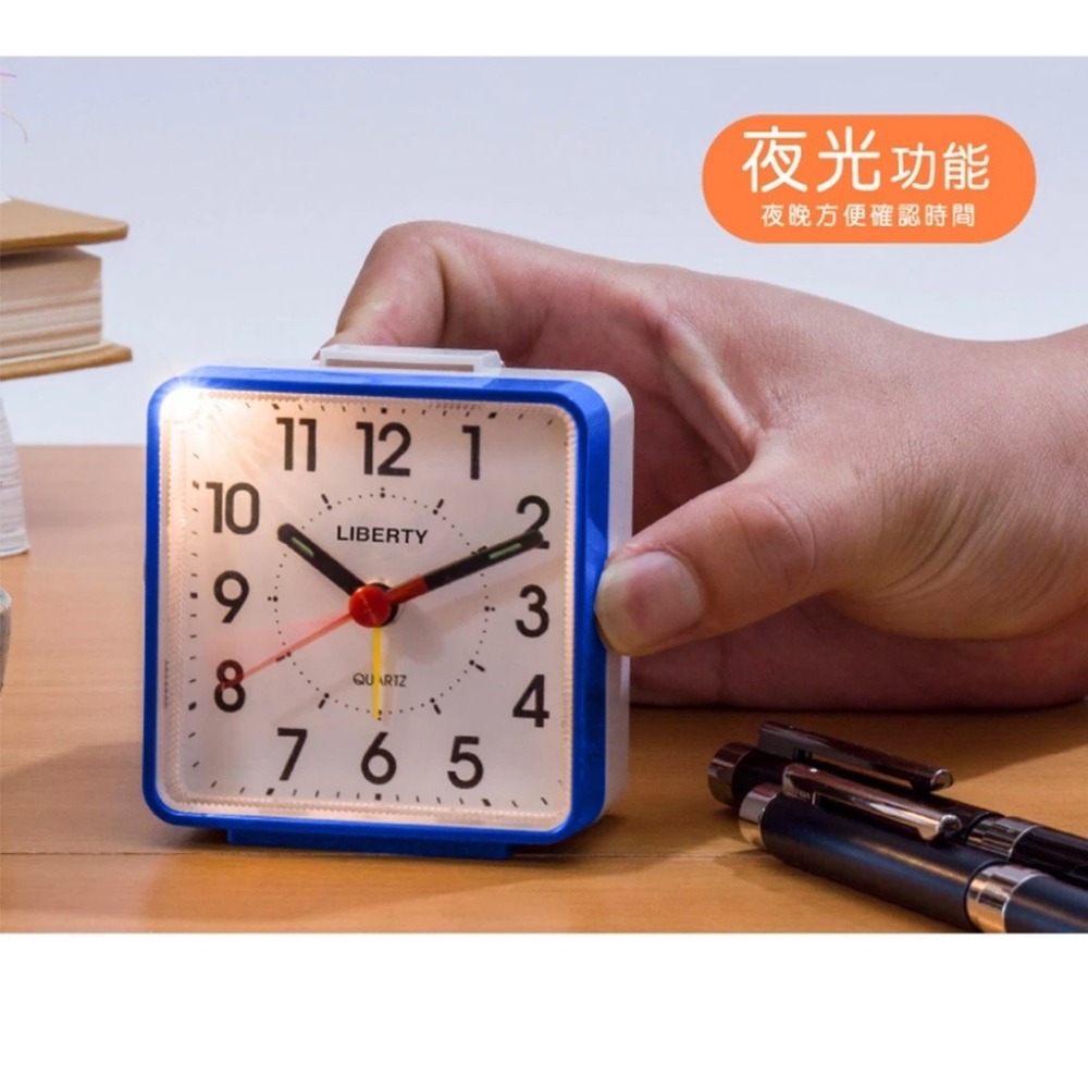 福利品~利百代LIBERTY LED夜光 靜音貪睡時鐘(LY-2019CL)-細節圖2