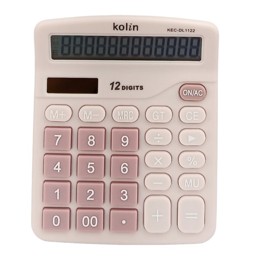 全新~歌林kolin12位元太陽能/電池雙電源供電計算機(KEC-DL1122)贈8位元計算機*1台-細節圖2