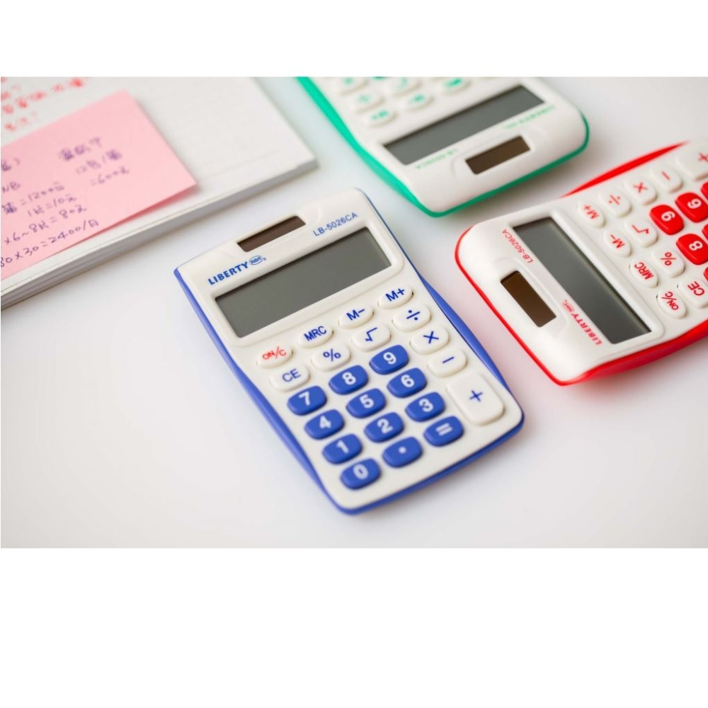 福利品~利百代LIBERTY 8位元太陽能隨身攜帶國家考試小計算機~雙電源供電(LB-5026CA)-細節圖4