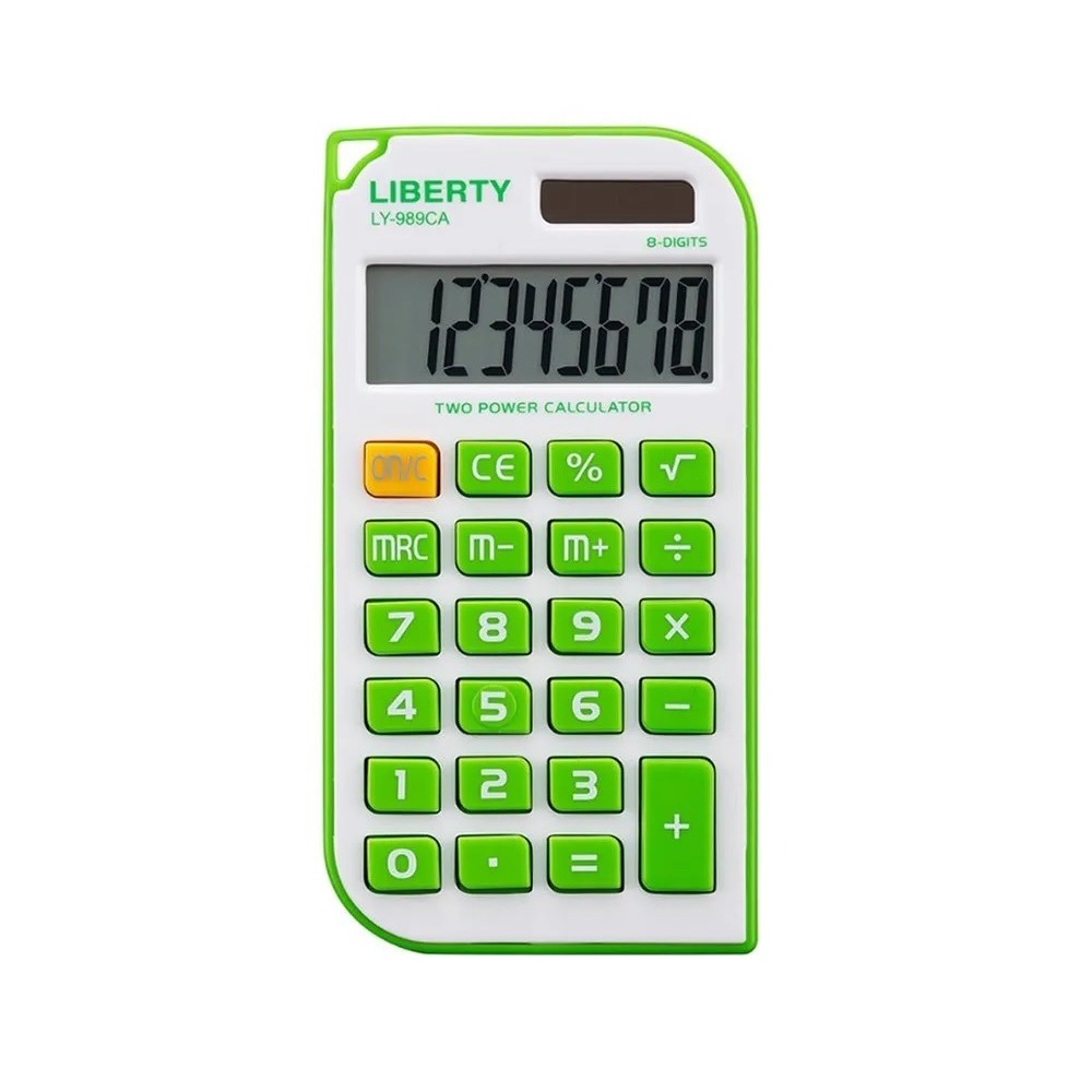 福利品~利百代LIBERTY 8位元太陽能隨身攜帶小計算機~雙電源供電(LY-989CA)-規格圖2