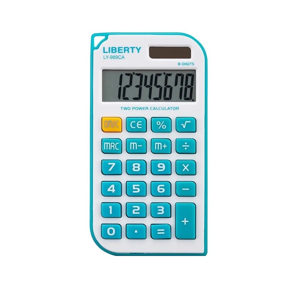 福利品~利百代LIBERTY 8位元太陽能隨身攜帶小計算機~雙電源供電(LY-989CA)-規格圖2