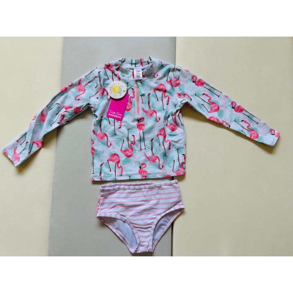Rufflebutts 女童 長袖泳衣 5T 抗UV-細節圖2