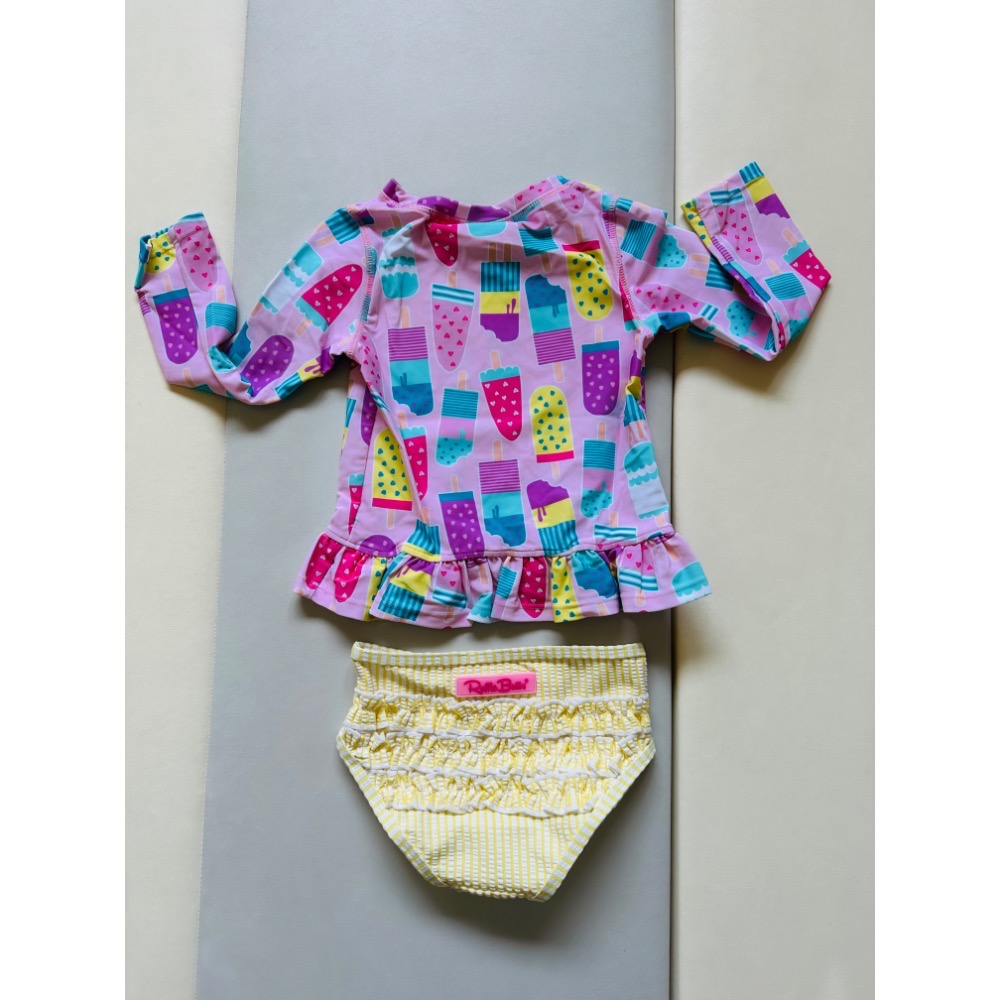 Rufflebutts 女童 長袖泳衣 3T 抗UV-細節圖2