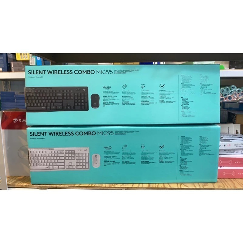Logitech 羅技 MK295 無線靜音鍵盤滑鼠組 鍵盤滑鼠組 靜音滑鼠 石墨灰 珍珠白-細節圖4