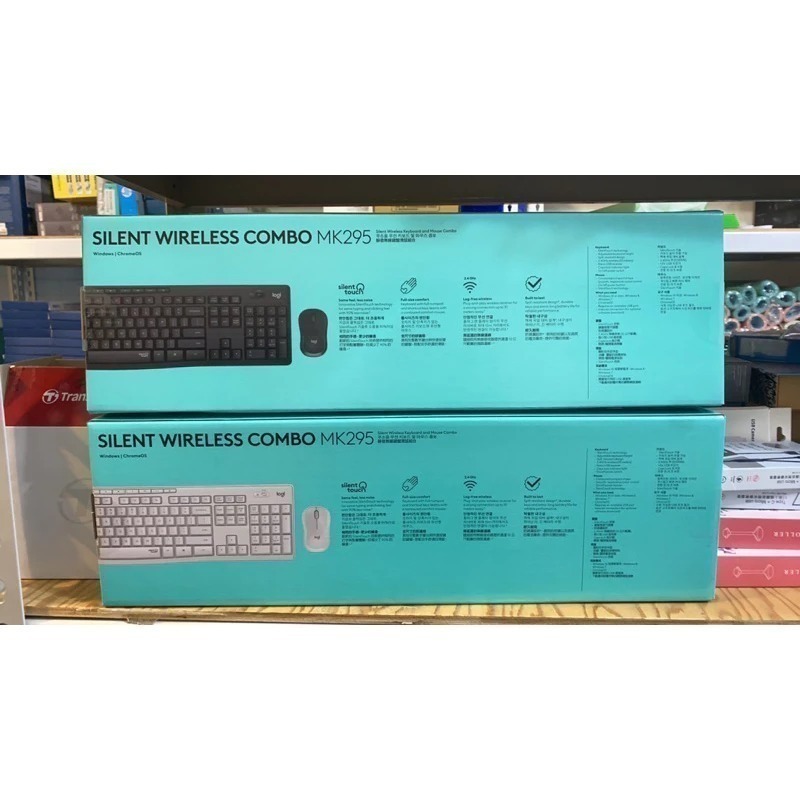Logitech 羅技 MK295 無線靜音鍵盤滑鼠組 鍵盤滑鼠組 靜音滑鼠 石墨灰 珍珠白-細節圖4