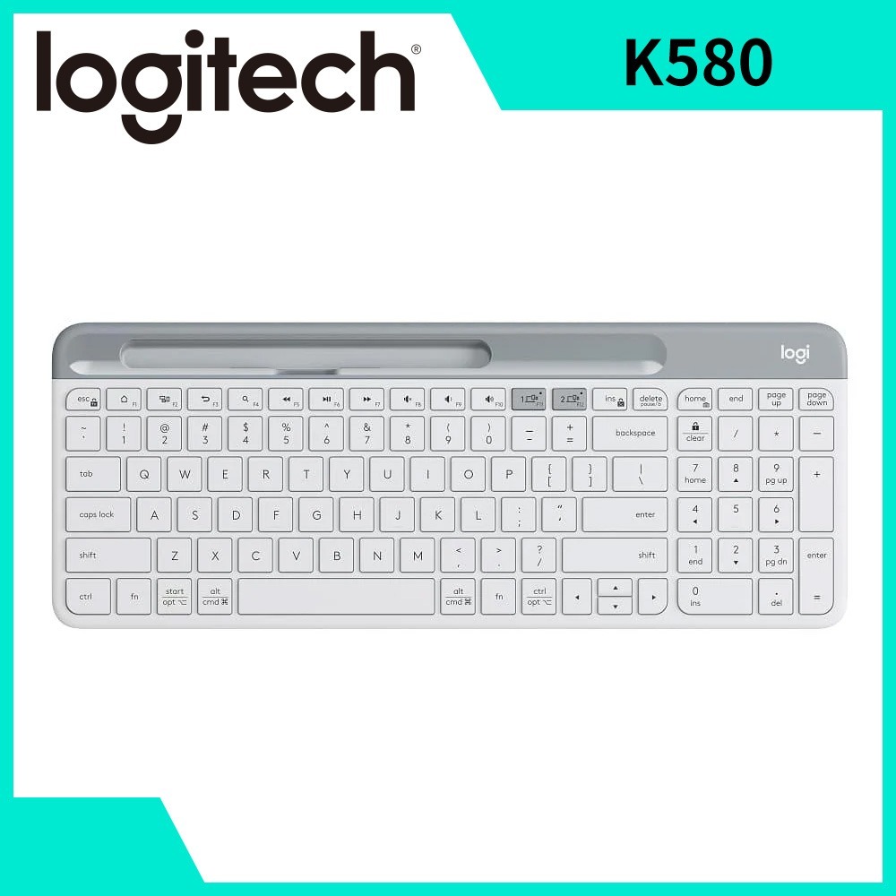 羅技 Logitech K580 超薄跨平台 藍牙鍵盤 無線鍵盤-規格圖3