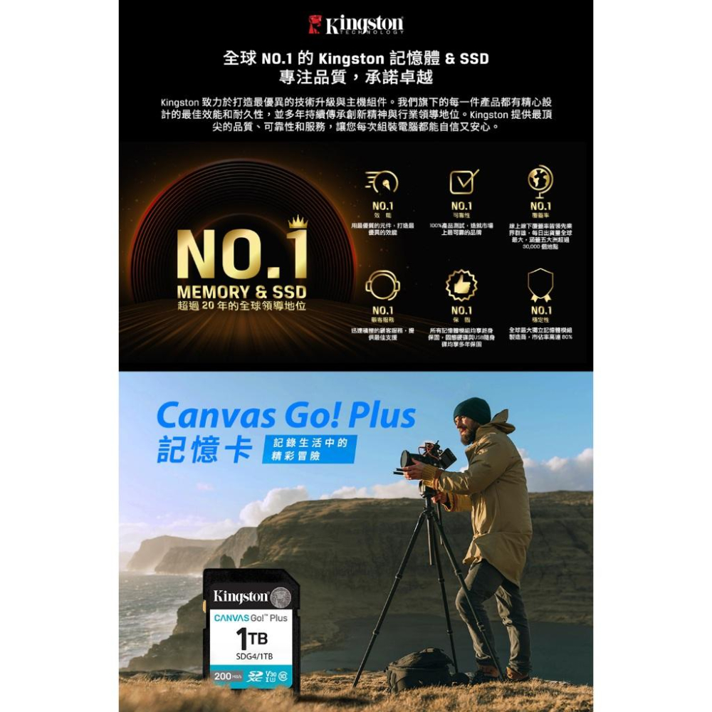 Kingston 金士頓 Canvas Go! Plus SD SDG4 512G 記憶卡-細節圖2