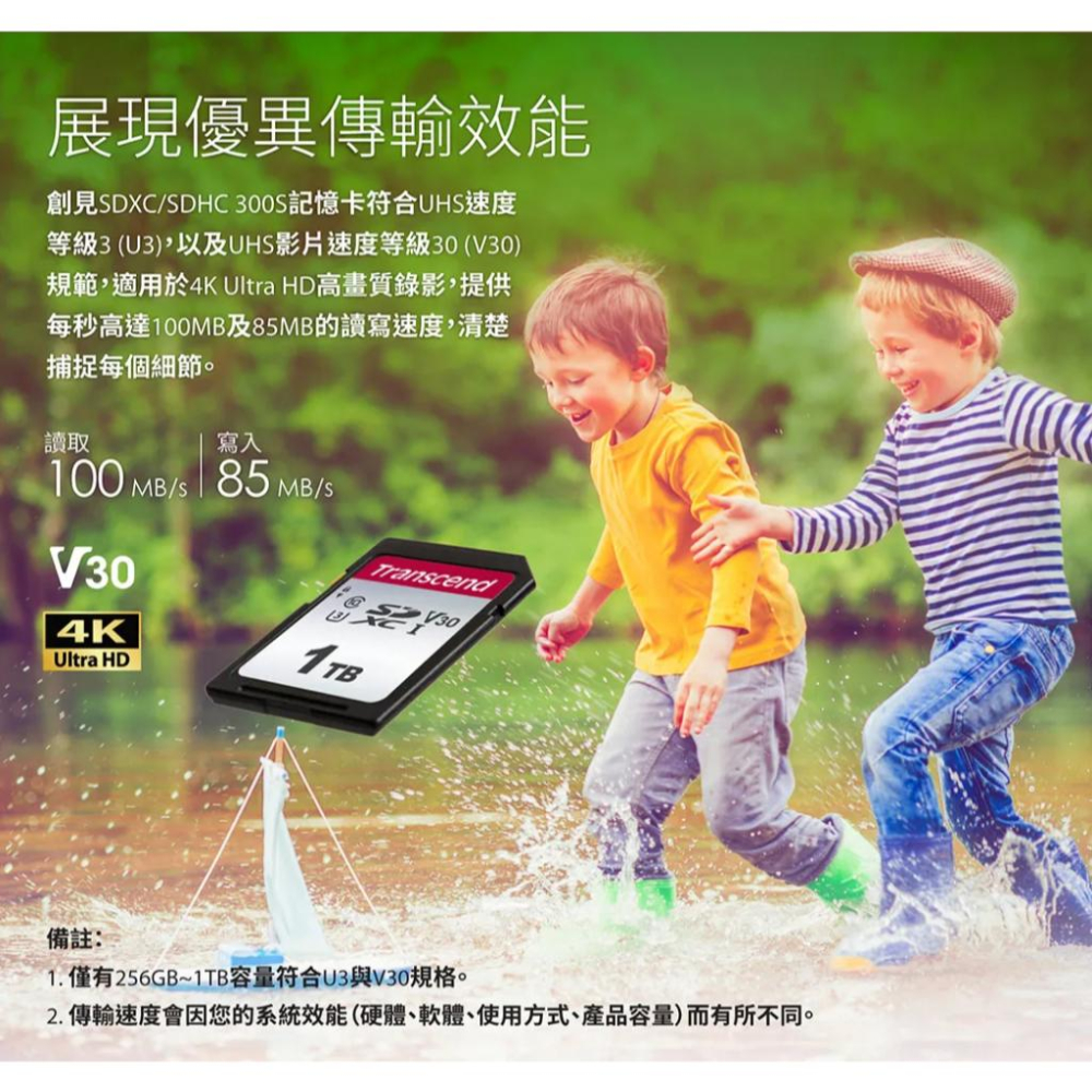 Transcend 創見32G 64GB 128G SDC300S SDXC UHS-I U3 記憶卡 大卡-細節圖2