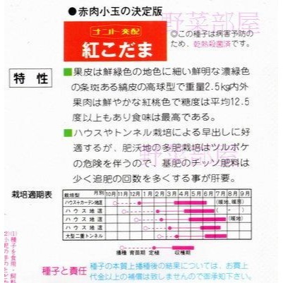 【萌田種子~】R10 紅小玉西瓜種子6粒 , 糖度高 , 品質好~-細節圖2