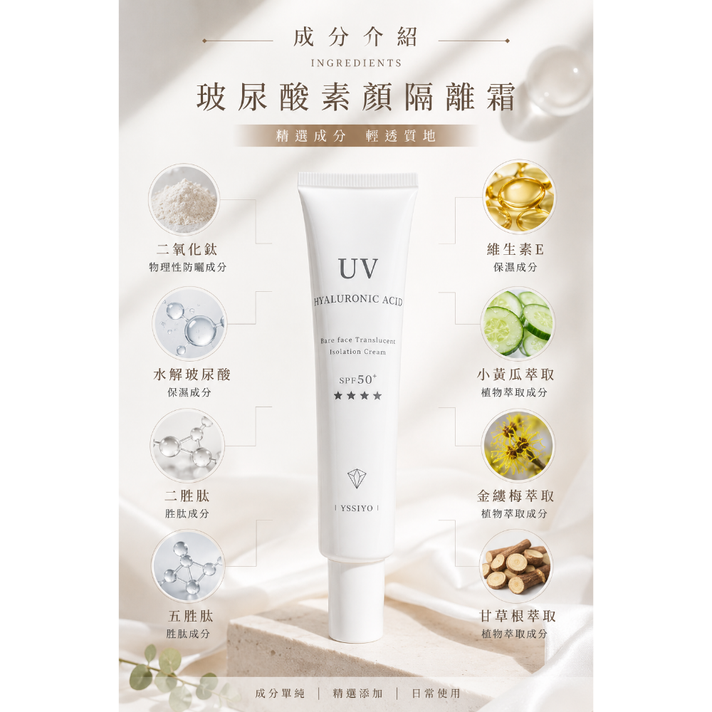 芸希悅-玻尿酸素顏霜-細節圖2