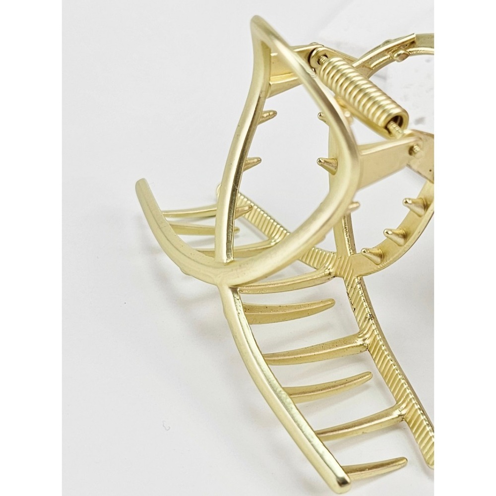 韓國進口 現貨♡ 簡約霧金屬感氣質抓夾 韓國飾品 鯊魚夾 正韓髮夾-細節圖3