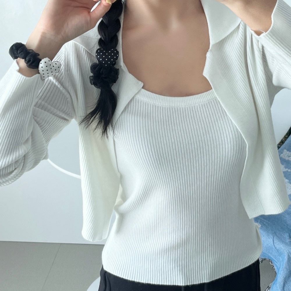 韓國進口 現貨♡ 愛心點點蕾絲大腸圈 韓國飾品 髮圈 髮飾 愛心髮圈-細節圖3