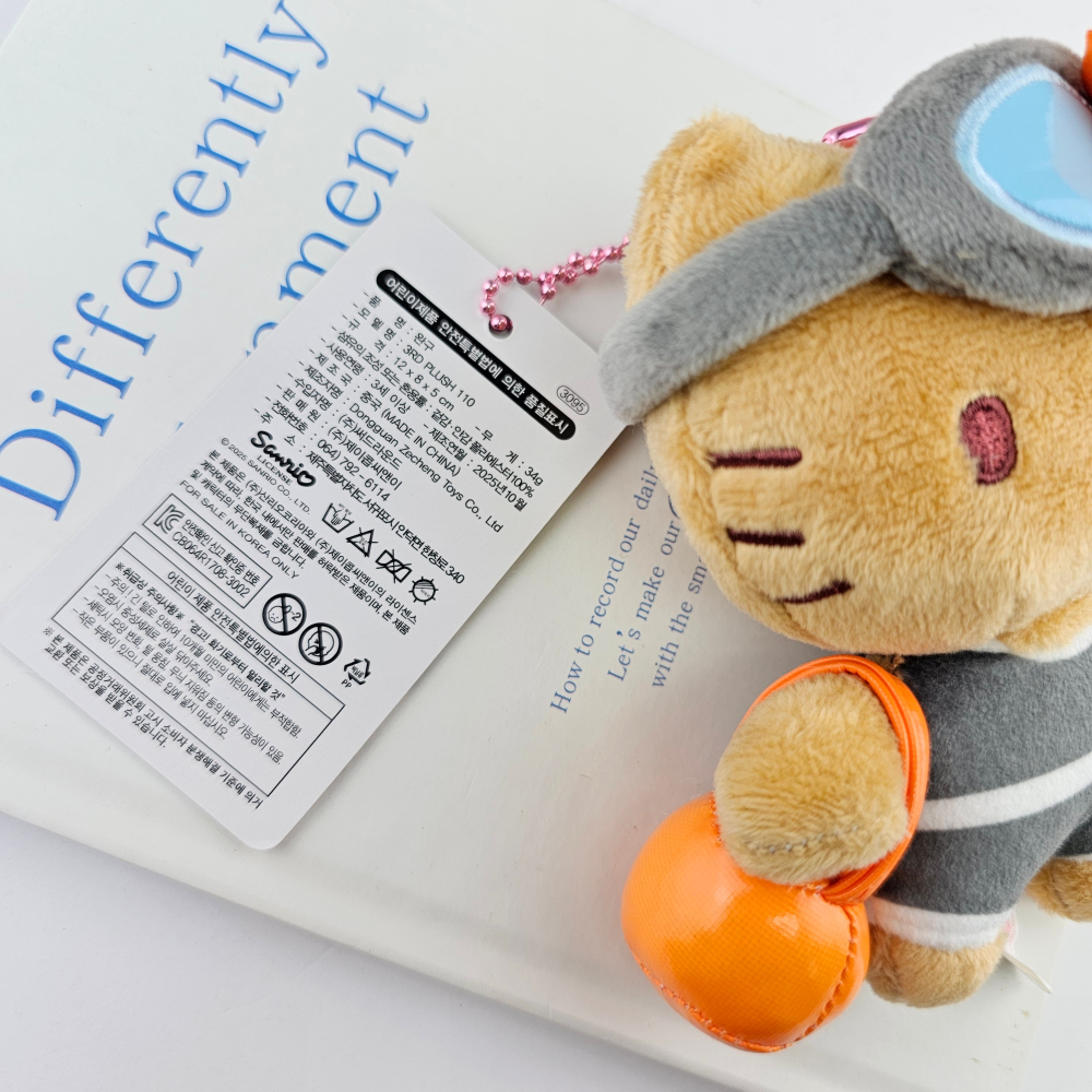 s.w 現貨韓國🇰🇷濟州島 正版三麗歐博物館-濟洲島限定海女Kitty吊飾-細節圖5