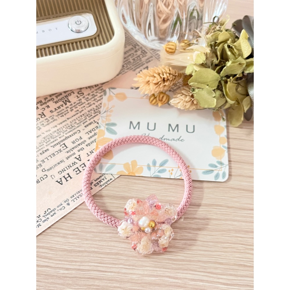 Padico 星之雫 星の雫# UV膠 滴膠 乾燥花 繁星花 滿天星 珍珠滿天星花髮飾 髮圈 髮束-細節圖3