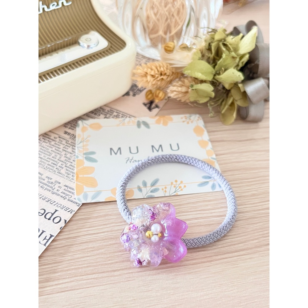 Padico 星之雫 星の雫# UV膠 乾燥真花 繁星花髮飾 髮束 髮圈-細節圖2