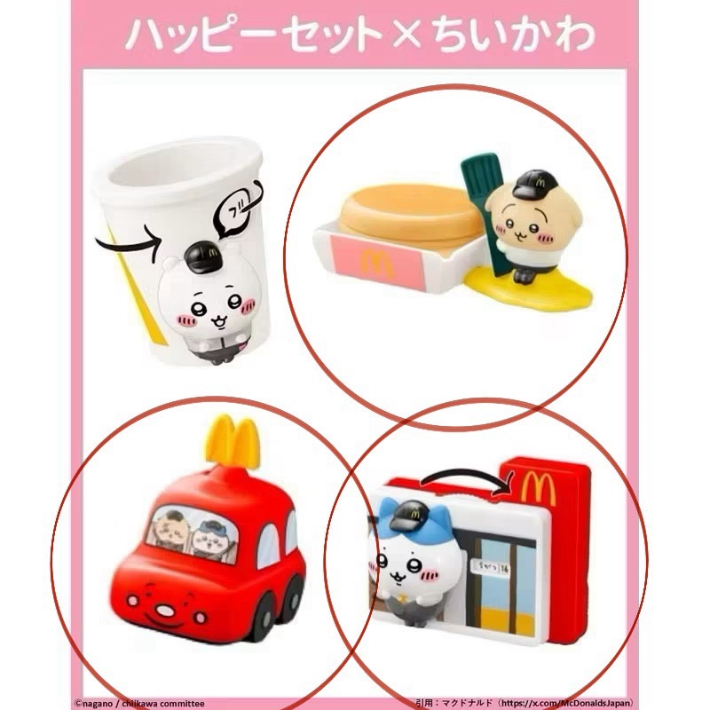 [現貨在台] 吉伊卡哇 日本麥當勞 第一彈 玩具 chiikawa 烏薩奇兔兔 小八 獺師傅-細節圖3