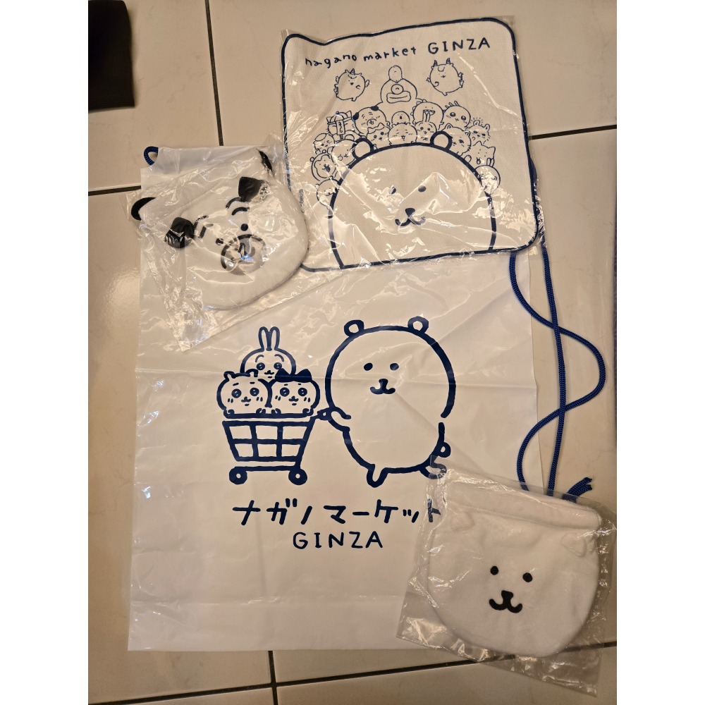 Nagano 自嘲熊 一番賞 4等賞 束口袋 毛巾 巴哥-細節圖3