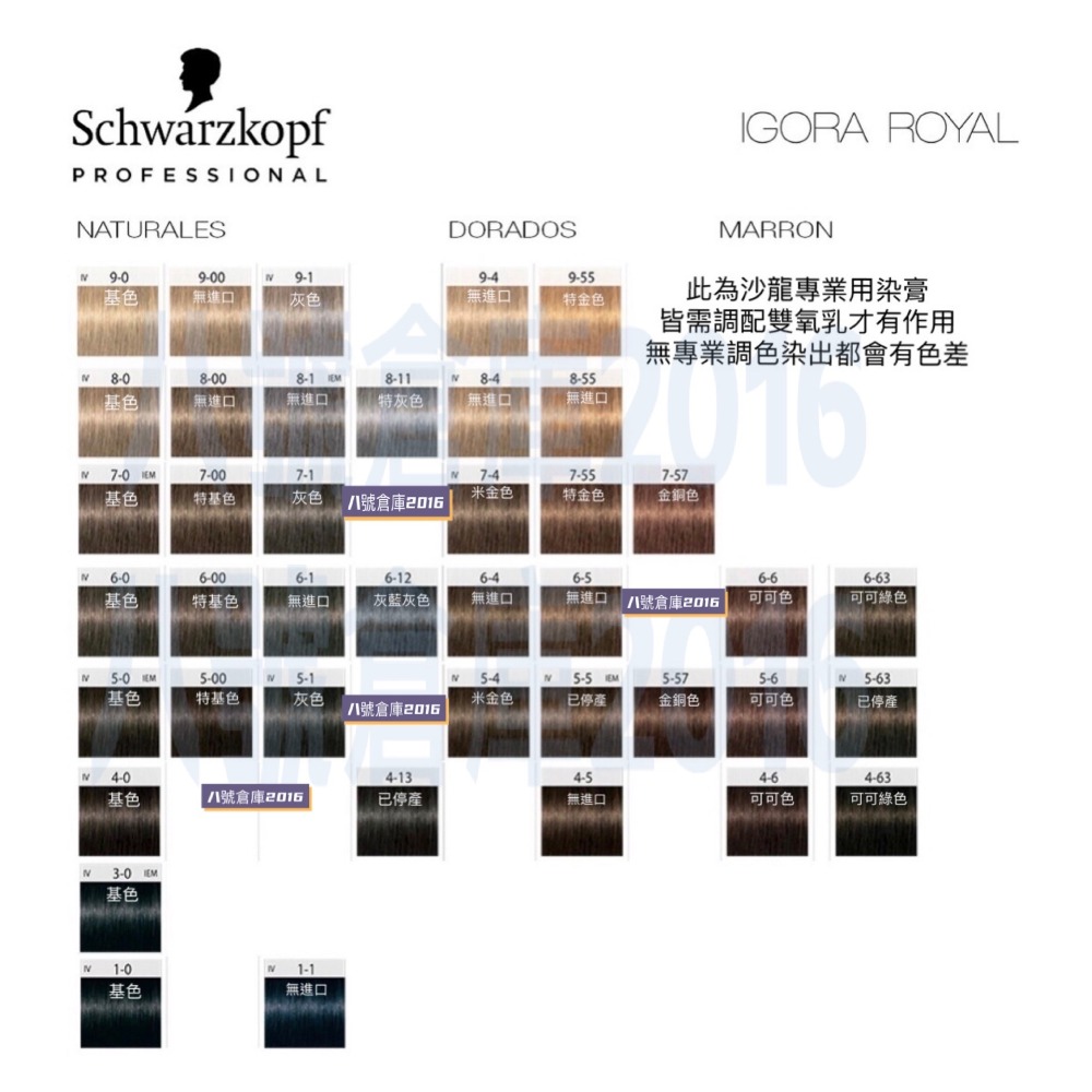 德國 Schwarzkopf 施華蔻 染膏 染髮劑 IGORA 新尹彩 沙龍 蓋白髮 白髮 染髮 矯色 褪色膏 退色膏-細節圖4